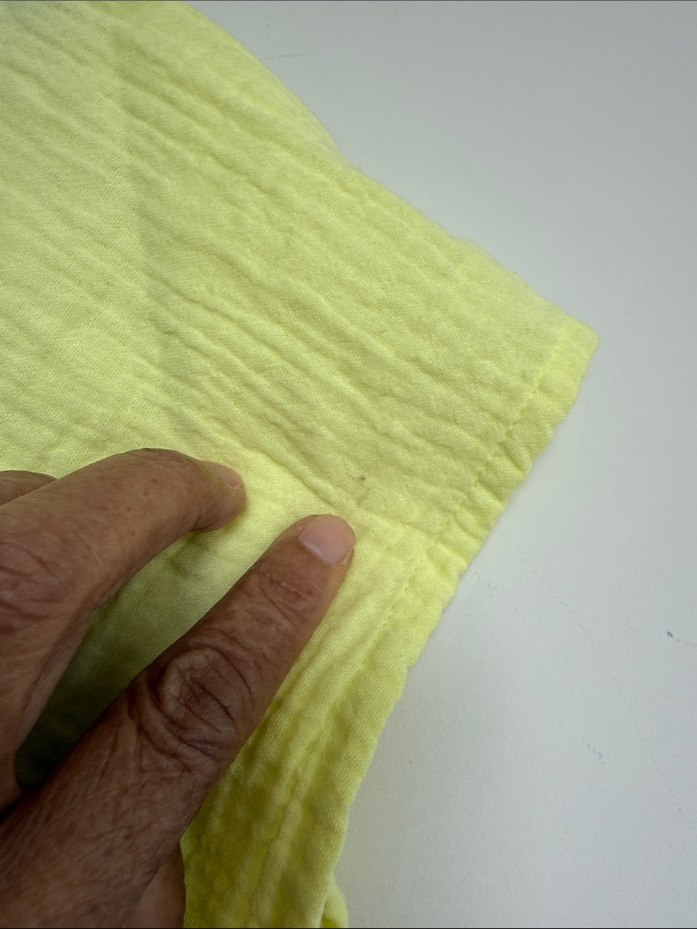 bobi Lightweight Button-Up Shirt in Lemon Yellow - Picture 5 of 8